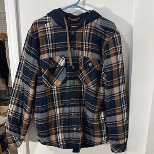 LEGENDARY OUTFITTERS Plaid flannel Hooded Jacket
